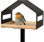 WONDERMAKE Vogelhaus mit St&auml;nder wetterfest gro&szlig;, Metall Vogelfutterhaus