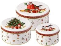 Villeroy & Boch Vorratsdose Winter Collage Accessoires Keksdosen Set, Metall,