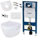 GEBERIT Tiefsp&uuml;l-WC GEBERIT-AL5508-SET, H&auml;nge Wand WC mit Taharet Funktion, Bidet,