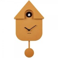Karlsson Uhr Kuckucksuhr Wall Clock Modern Cuckoo Ockergelb (41cm)