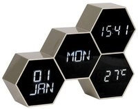 Karlsson Uhr Wecker Digitalwecker Six in the Mix Gold