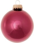 Krebs Glas Lauscha Weihnachtsbaumkugel CBK79614, Weihnachtsdeko rot,