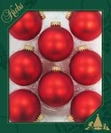 Krebs Glas Lauscha Weihnachtsbaumkugel CBK70213, Weihnachtsdeko rot,