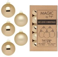 MAGIC by Inge Weihnachtsbaumkugel, Weihnachtskugeln Glas 6cm 30 St&uuml;ck -...