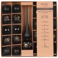 MAGIC by Inge Weihnachtsbaumkugel, Weihnachtskugeln Glas 5-6cm mit Spitze 19er Set -
