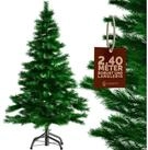 Casaria K&uuml;nstlicher Weihnachtsbaum, 240cm dichte Spitzen naturgetreu Metallst&auml;nder