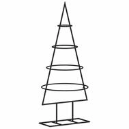 vidaXL K&uuml;nstlicher Weihnachtsbaum 60 cm Metall-Weihnachtsbaum Deko Schwarz 60...
