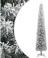 vidaXL K&uuml;nstlicher Weihnachtsbaum Weihnachtsbaum Schlank mit St&auml;nder Beschneit 270