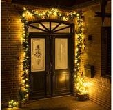 Haushalt International LED-Girlande k&uuml;nstliche Tannen Girlande mit Beleuchtung und
