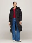 Tommy Jeans Steppmantel TJW ALASKA LONG PUFFER EXT mit seitlichen Schlitzen mit