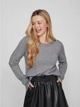 Vila Rundhalspullover VIRIL O-NECK L/S KNIT TOP - NOOS Viskosemischung, regular fit