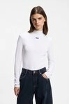 HUGO Longsleeve Easy Longsleeve mit Stehkragen