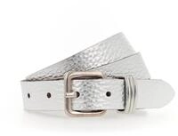 Tamaris Lederg&uuml;rtel "Cara Silver" mit Metallic-Finish