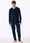 Schlafanzug UNCOVER BY SCHIESSER "Uncover Nightwear", Herren, Gr. 48, blau (804,