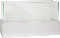 VIVANNO Windlicht Fiberglas CANDELITO Rechteckig - Wei&szlig; Matt (1 St), 50x20x29...