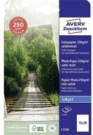 Avery Zweckform Fotopapier Avery C2580 Fotopapier Wei&szlig; Halb-Glanz