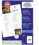 Avery Zweckform Fotopapier Avery ZweckformBusiness Inkjet Papier, A4 2681, Beide