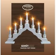 Weigla LED Lichterbogen Schwede, Made in Germany (1-tlg), 7-flammig