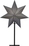 STAR TRADING LED Stern Standstern "Ozen", ohne Lochung, grau, E14, 55 cm