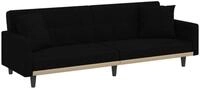 vidaXL Schlafsofa, Sofa mit Kissen Schwarz Stoff