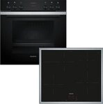 SIEMENS Induktions Herd-Set iQ300 iQ300, mit Auszug nachr&uuml;stbar, Schnellaufheizung,