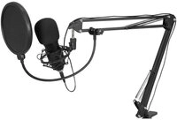 Omnitronic Mikrofon USB Kondensator-Broadcastmikrofonset 13000455, inkl Spinne, inkl.