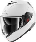 Shark Motorradhelm Oxo Blank Klapphelm, Integriertes Sonnenvisier