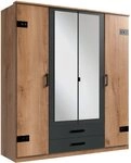 Wimex Kleiderschrank Cork, mit oder ohne Spiegel, rustikaler Look im Industrial