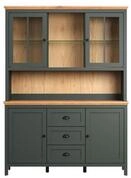 trendteam Vitrine Stanton Vitrinenschrank gr&uuml;n.