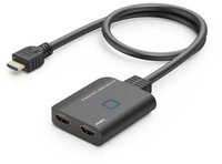 Hama HDMI-Splitter HDMI Splitter 4K, 1 In 2 Out, 30Hz, USB-Stromversorgung,