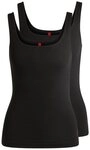 HUGO Tanktop TWIN VEST (Packung, 2er-Pack) mit vertikalem Logoprint