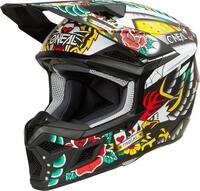 O&rsquo;NEAL Motocrosshelm 3SRS Inked Motocross Helm, Notfallsystem-Polsterung (EQRS)