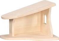 Holztiger Spielwelt Stall, Krippe &ndash; montiert, mit Weihnachtsstern