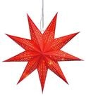 IC Winterworld LED Stern Weihnachtsstern aus Papier zum Aufh&auml;ngen, ca. &Oslash; 45 cm, LED