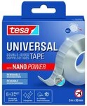 tesa Doppelklebeband Universal Tape mit Nano Power, doppelseitig transparent, extra