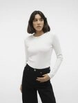 Vero Moda Langarmshirt VMCHLOE LS SHORT TOP JRS NOOS Baumwollmischung
