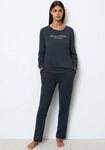Marc O'Polo Pyjamaoberteil Mix & Match Cotton Rundhalsausschnitt, Single Jersey,