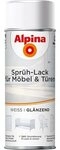 Alpina Spr&uuml;hlack Spr&uuml;hlack M&ouml;bel & T&uuml;ren wei&szlig; 400 ml gl&auml;nzend