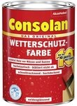 Consolan&nbsp; Holzschutzlasur Consolan Wetterschutz-Farbe 2,5 L galeriegrau