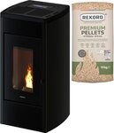 Freepoint Pelletofen Duke 14 raumluftunabh&auml;ngig, 15,5 kW, Zweifach kanalisierbare