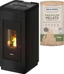Freepoint Pelletofen Life 9, 9,5 kW, Zeitbrand