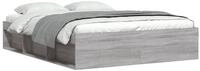 vidaXL Bettgestell, Bettrahmen Grau Sonoma 140x190 cm