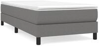 vidaXL Bettgestell, Bettrahmen Dunkelgrau 80x200 cm Stoff