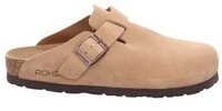 Rohde ALBA Clog Mules, Hausschuh mit leichter Laufsohle in Weite G (weit) beige 35 EU