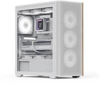 Aerocool PC-Geh&auml;use D501A-G-WT-v2 (wei&szlig;/holz)