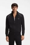 BOSS Sweatjacke Mix&Match Jacket Z mit Kontrastnaht am &Auml;rmel