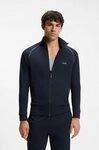 BOSS Sweatjacke Mix&Match Jacket Z mit Kontrastnaht am &Auml;rmel