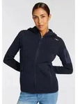 CMP Strickfleecejacke KNITTED MELANGE HOODY WOMAN HOODY JACKET &Uuml;nbergangsjacke...