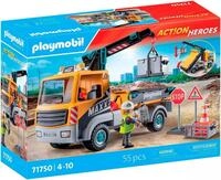 Playmobil&reg; Baustellen-LKW mit Kran (71750), Playmobil Action Heroes