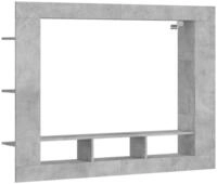 vidaXL TV-Schrank TV-Board Betongrau 152x22x113 cm Holzwerkstoff